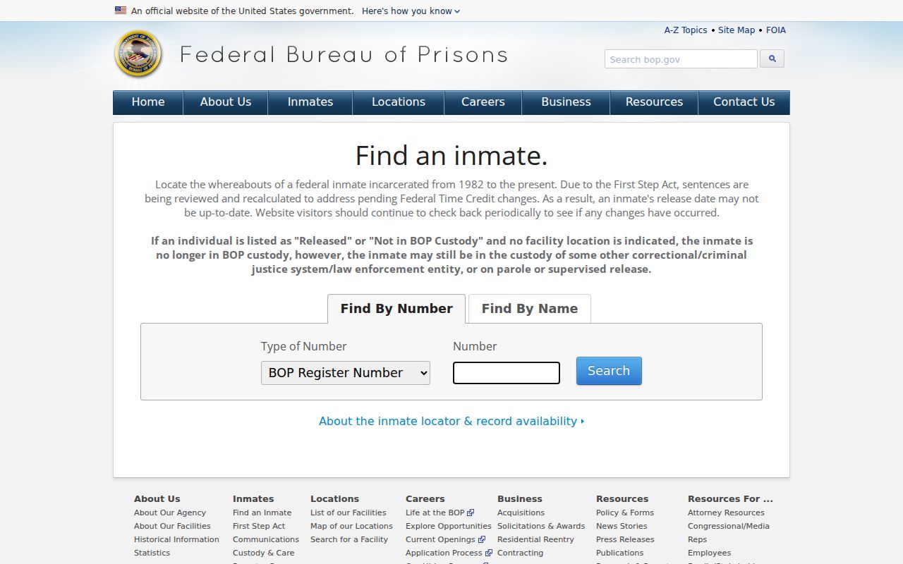 Cannon County arrest history federal inmate custody search